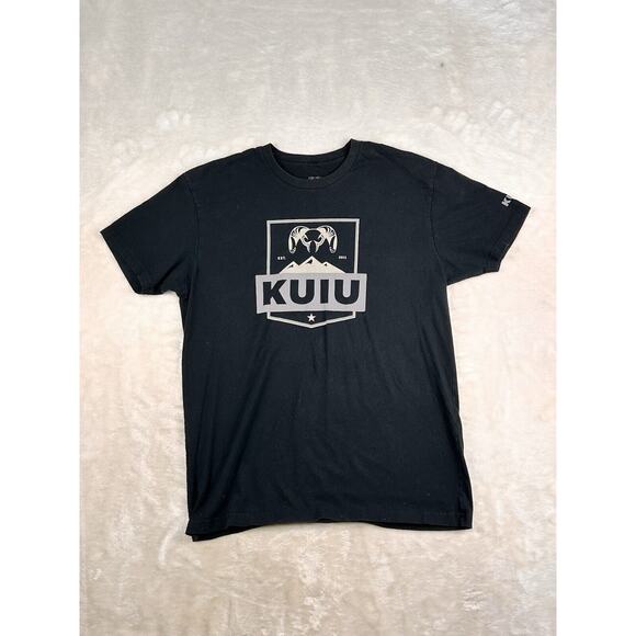 Kuiu shirt Mens Medium Black Logo Hunting Outdoor Short Sleeve Performance - Picture 1 of 8